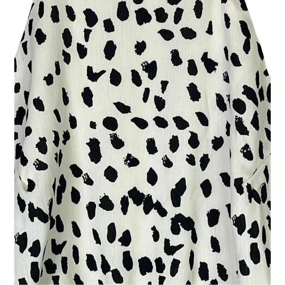 She + Sky Black and White Spotted Short Open Back Romper Women‎ Size Large NWT - Picture 6 of 10